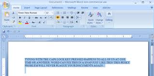 How to change uppercase and lowercase text in microsoft word. Turn Caps Lock Text Back To Normal In Ms Word
