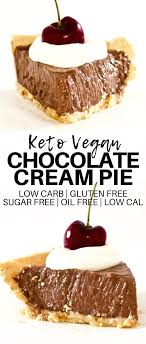 Cook over medium heat, stirring constantly, just until mixture boils. Keto Vegan Chocolate Cream Pie Sugar Free Oil Free