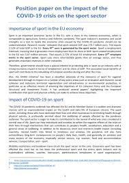 Please fill this form, we will try to respond as soon as possible. Eoc Eu Office On Twitter The Impact Of Covid19 On Sport Is Drastic Eu Commission Member States Must Ensure That Sport Is Eligible For Crii And Crii Other Supporting Mechanisms Check