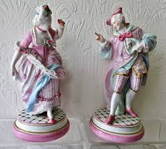 29 is packed with exceptional fine art, incredible chinese antiques from beijing, a large collection of elaborate american sterling and coin silver, a large collection of herend porcelain figurines, fine quality antique furniture, jewelry, art glass, persian carpets and more. Pair Of Antique Dresden Porcelain Figurines A Gallant His Lady Poadpfagahl 81 La86977 Loveantiques Com