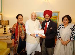 The couple have three daughters and a son, jeev milkha singh. Amit Shah On Twitter It Was Great Meeting The Flying Sikh Sardar Milkha Singh Ji And His Wife Smt Nirmal Milkha Singh Ji As Part Of Sampark For Samarthan Initiative At Their