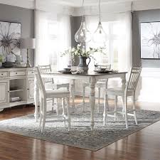 Lancaster table & seating 30 x 48 standard height recycled wood butcher block table with espresso finish and cross base plate. Libby Morgan 5 Piece Counter Height Table And Chair Set With Removable Leaf Walker S Furniture Pub Table And Stool Sets