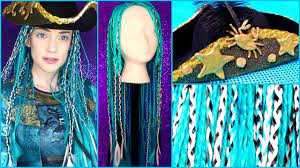 Diy Uma Wig And Pirate Hat Descendants 2 Halloween Costume Diy Halloween Costumes For Kids 2 Halloween Costumes Descendants Costumes Diy