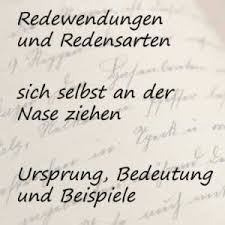 Sich Selbst An Der Nase Ziehen Redewendung Sich Selbst An Der Nase Ziehen