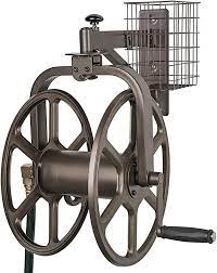Amazon Com Liberty Garden 712 Single Arm Navigator Multi Directional Garden Hose Reel Holds 125 Feet Of 5 Hose Reel Garden Hose Reel Cart Garden Hose Reel