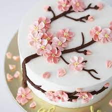 It S The Sakura Season So Here S One Specially Baked For The Beautiful Alamandaaaa Happy 18th Birthday Cake Decorating Designs Floral Cake Spring Cake