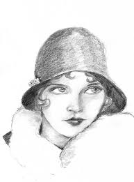 Images 1920s Woman Drawn Yahoo Search Results 1920 Women Woman Drawing Pencil Sketch Portrait