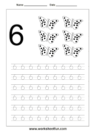 Number Tracing 6 Actividades De Matematicas Preescolares Matematicas Para Ninos Imprimibles Para Preescolar