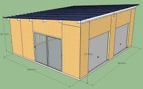 Fabrication D Un Double Garage Ossature Bois Copain Des Copeaux Plan Garage Ossature Bois Garage Bois
