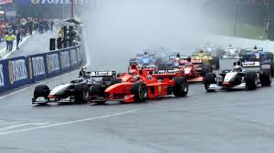 Superhirn der als superhirn bekannte brawn war der festen überzeugung, dass der kerpener in der lage sein würde, ein viertel des großen preises von ungarn 1998 wie ein qualifying zu fahren. Spa 1998 Schumacher Coulthard Und Das Schnellste Dreirad Der Welt Eurosport