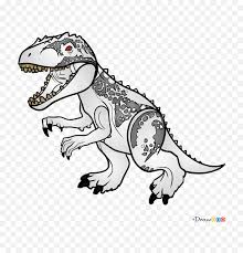 Next, draw the upper mandible shape like so, and be sure that the edging is rugged. How To Draw Indominus Rex Lego Jurassic World Drawing Lego Jurassic World Drawing Indominus Rex Png Jurassic Park Logo Black And White Free Transparent Png Images Pngaaa Com