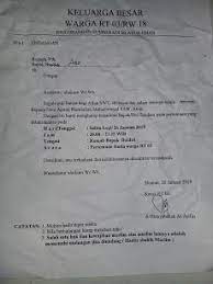 Dengan hormat, sehubungan dengan akan diselenggarakannya acara contoh surat undangan rapat sekolah. Contoh Surat Undangan Rapat Rt Rw Surat Lagu Lirik
