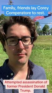 Family and friends hold a funeral for Corey Comperatore, who died shielding  his family from bullets in the assassination attempt of former President  Donald Trump. #assassination ...