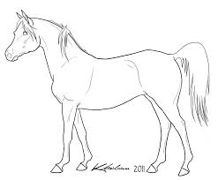 Construction vehicles and tools coloring pages. Arabian Lineart By Kholran On Deviantart Horse Coloring Pages Horse Coloring Horse Face