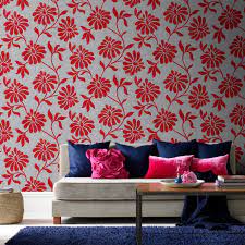 If you have one of your own you'd like to share, send it to us and we'll be happy to include it on our website. Barbara Hulanicki Ophelia Floral Red Grey Real Flock Wallpaper Was 80 Ebay