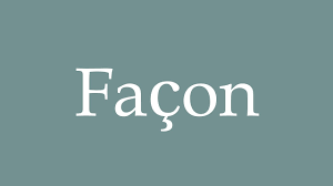 How to pronounce ''Façon'' in French - YouTube