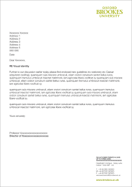 Modify the report in the paper layout view. Letters Oxford Brookes University