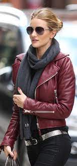 How To Wear A Leather Jacket Glam Radar Fashion Burgundy Leather Jacket Winter Fashion