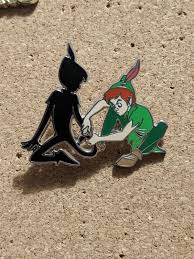 Authentic Peter Pan Tying His Shadow To His Foot Pin Comes With Original Backing Card Pin Comes With Protectio Disney Trading Pins Disney Pins Sets Peter Pan