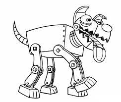 Those who love it bright and vivid can choose from reds, pinks and oranges. Dog Robot Coloring Page Free Printable Coloring Pages For Kids