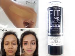 Maybelline Fit Me Shine Free Stick Foundation Review