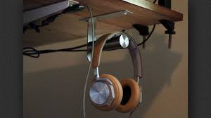 Hang Your Headphones Under Your Desk With This Ikea Hook Diy Headphone Stand Hanger Diy Diy Headphones