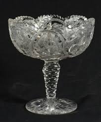 American brilliant period cut glass signed hoare compote antique floral deep cut. Pin On Glass