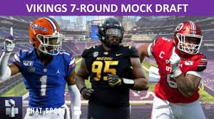 Vikings Draft Full 7 Round 2020 Nfl Mock Draft For Minnesota Vikings Youtube