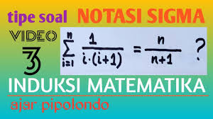 Check spelling or type a new query. Induksi Matematika Soal Notasi Sigma Video 3 Ajar Pipolondo Matematika Wajib Kelas 11 Youtube