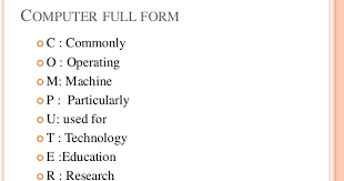 What is the full form of computer? It Hub Nishith Patel What Is Full Form Of A Computer