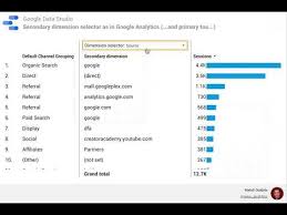 A) an additional widget you can add to a dashboard for more specific analysis. Google Data Studio Secondary Dimension Like Inside Google Analytics