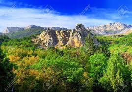 Відео про ландшафти україни на німецькій мові. Sudlichen Teil Der Halbinsel Krim Berge Ai Petri Landschaft Ukraine Lizenzfreie Fotos Bilder Und Stock Fotografie Image 11277664