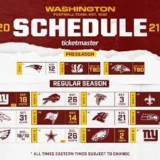 Washington Football Team Schedule 2021 - Athlonsports.com | Expert  Predictions, Picks, And Previews