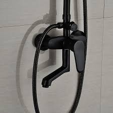 Maybe you would like to learn more about one of these? Oil Rubbed Bronze Black Shower Set Faucet Single Handle Bathroom Shower Column 8 Rainfall With Hand Shower Black Shower Set Shower Setshower Column Aliexpress