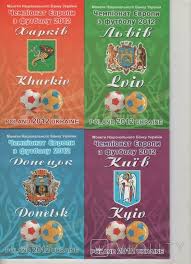 The 2012 uefa european football championship, commonly referred to as uefa euro 2012 or simply euro 2012, was the 14th european championship for men's national football teams organised by uefa. Nabor Chempionat Evropy Po Futbolu 2012 Upakovka 2 Monety V Buklete Violity Antiques