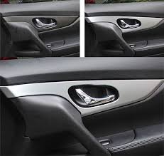 For Nissan Qashqai J11 2014 2015 2016 Abs Chrome Inner Door Handle Cover Bezel Garnish Trim Inside Frame Bowl Car Accessorie Nissan Qashqai Door Handles Nissan