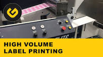 High volume roll to roll commercial label printing machine
