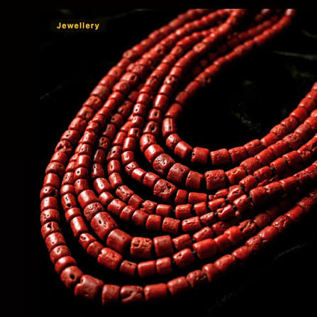 Blood of the Earth — Coral Beads Adaeze Okafor Lagos, Nigeria In Yoruba, Bini and Edo cultures, coral is not merely a gemstone — it is the blood of the sea, a