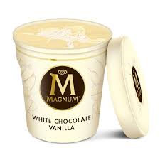 Magnum Tub White Chocolate Vanilla Ice Cream 14 8oz Magnum Ice Cream Ice Cream Varieties Ice Cream Inspiration