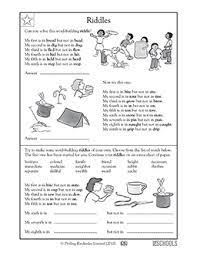 Keep saying the rhyme back to yourself as you write it to make sure it scans nicely. Word Building Riddles 5th Grade Reading Writing Worksheet Greatschools