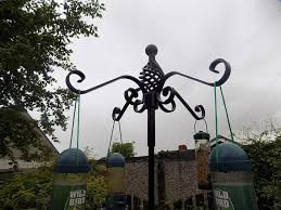 Bird Feeder Pole Systems Uk Wrought Iron Forged Steel Heavy Duty Standard Bird Feeder Wrought Iron Bird Feeder Free Standing Bird Feeders Forged Steel