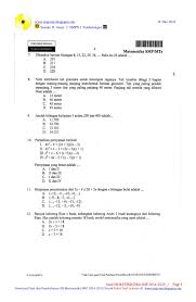 Soal Ujian Nasional Matematika Smp 2015 Un Matematika Smp 2015 Pake