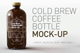 Cold Brew Coffee Bottle Mock Up Coffee Brewing Cold Brew Coffee Bottle