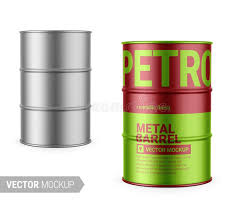 Download White Glossy Metal Barrel Mockup Template Stock Vector Illustration Of Mockup Industry 174389286