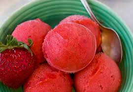 Spring Dessert Recipe Strawberry And Honey Sorbet Recipe Spring Recipes Dessert Sorbet Recipes Spring Desserts