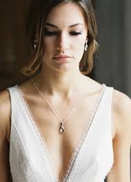 collier de mariée bijou dos rétro