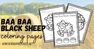 Colour or decorate as you wish. Free Printable Baa Baa Black Sheep Coloring Pages