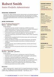 Take advantage of our sample sentences + expert guides to download the perfect. Portfolio Administrator Resume Samples Qwikresume