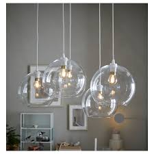 Modern ceiling pendant light glass shades adjustable vintage lamp chandelier. Jakobsbyn Clear Glass Pendant Lamp Shade Ikea