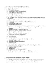 Contohnya organisasi yang menggunakan sim. Soal Pilihan Ganda Ak Manajemen Oleh Indah Pdf